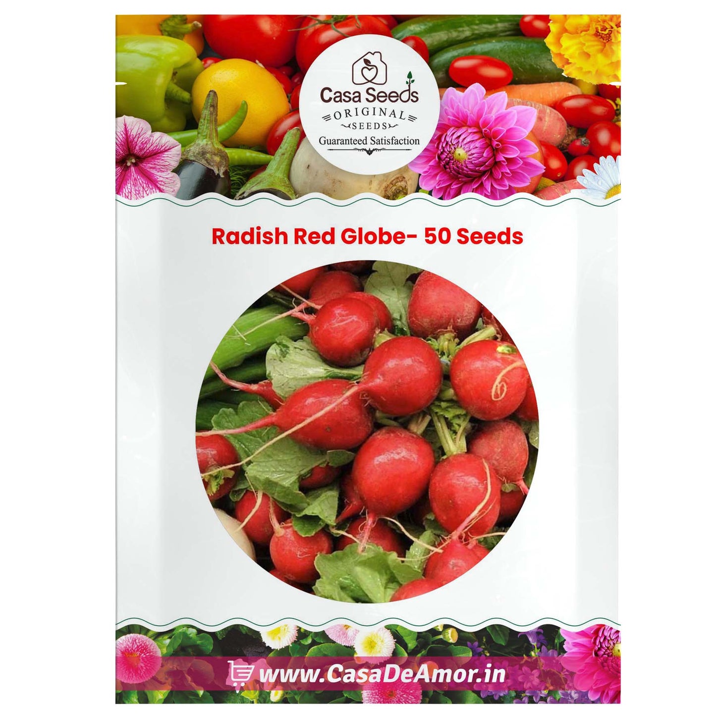 Radish Red Globe- 50 Seeds