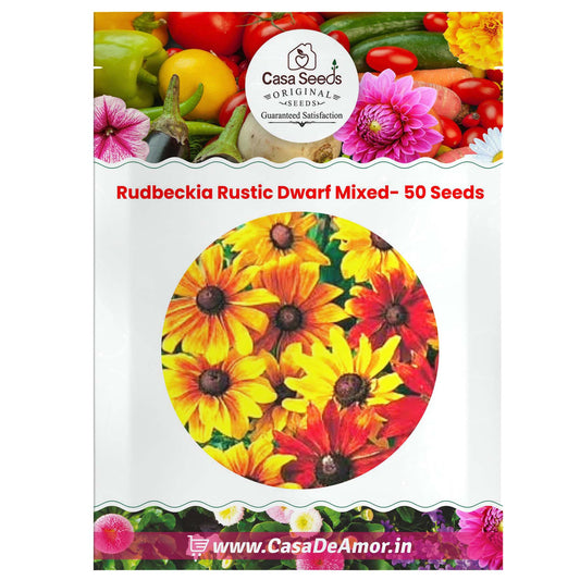 Rudbeckia Rustic Dwarf Mixed- 50 Seeds