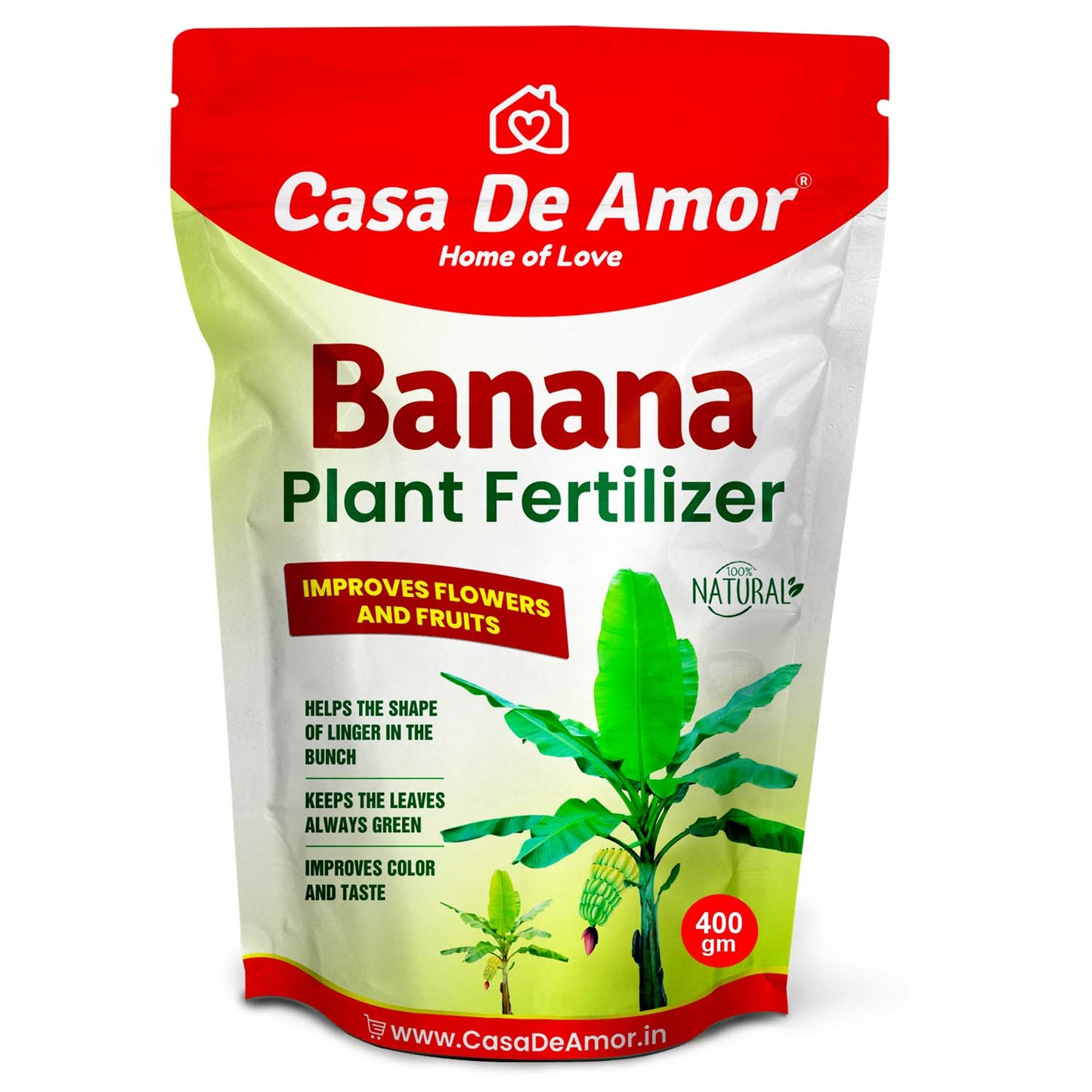 Casa De Amor Banana Plant Fertilizer, Plant Feeds & Growth Promoter for Banana Plants