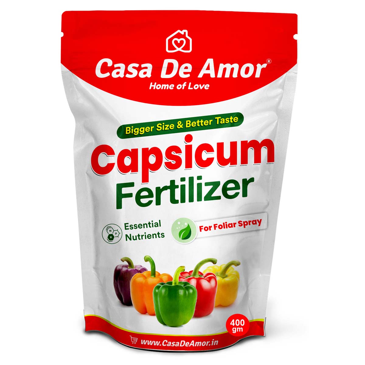 Casa De Amor Capsicum Plant Fertilizer for Home, Kitchen and Terrace Gardening