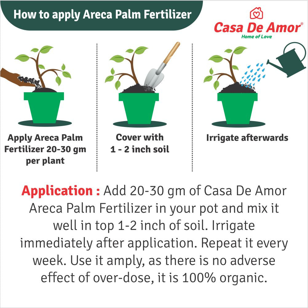 Casa De Amor Organic Areca Palm Plant Food Fertilizer (900 gm)