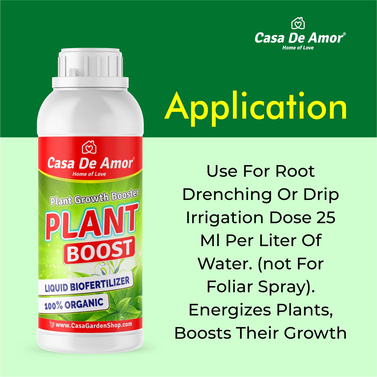 Plant Boost Liquid Bio fertilizer, Organic, For All Plants