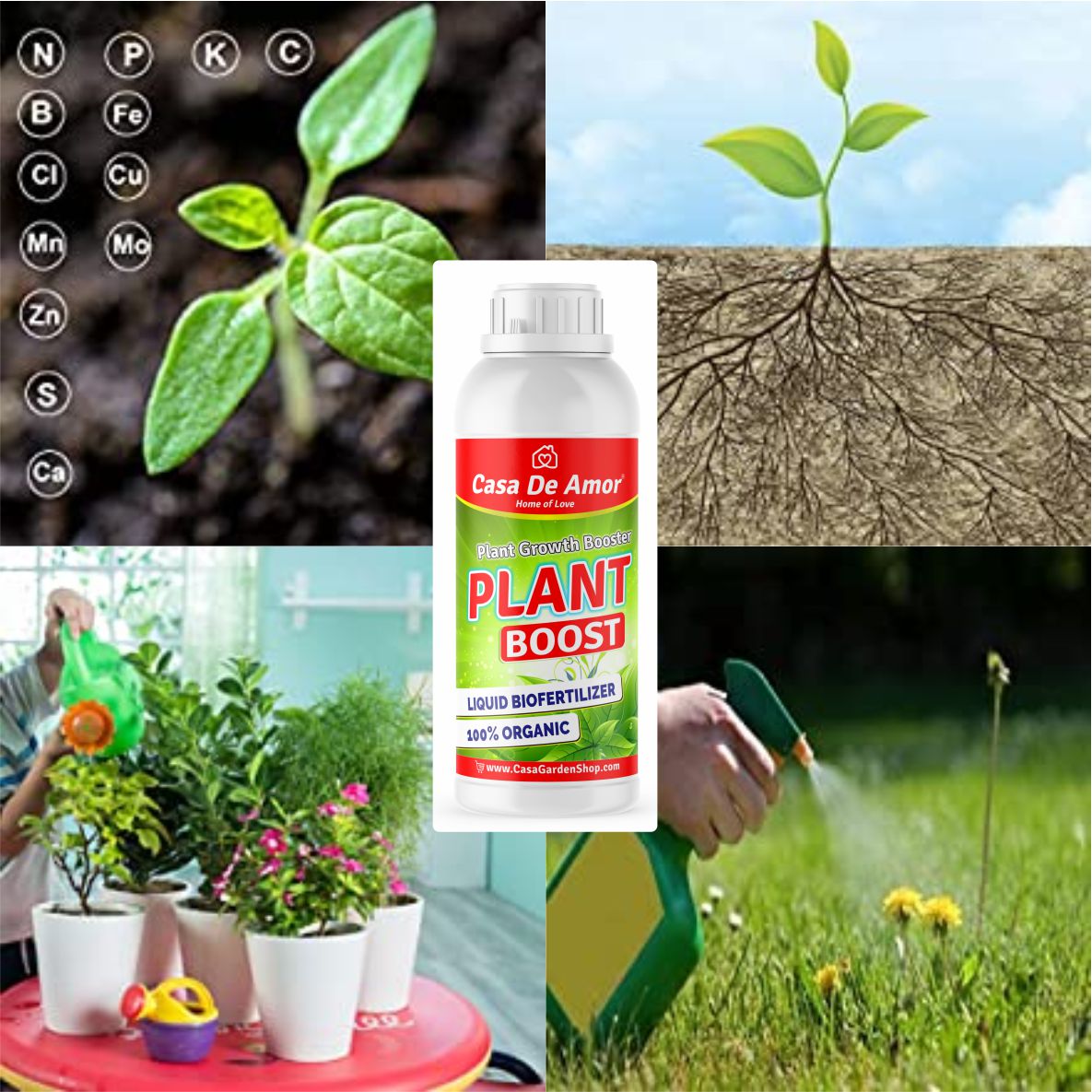 Plant Boost Liquid Bio fertilizer, Organic, For All Plants