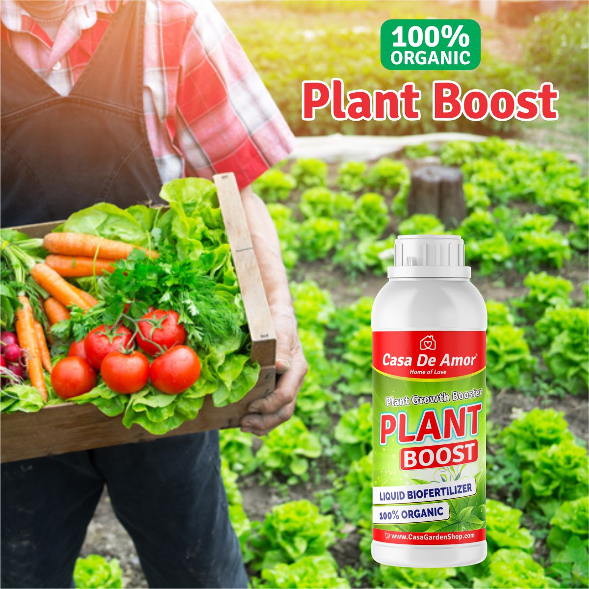Plant Boost Liquid Bio fertilizer, Organic, For All Plants