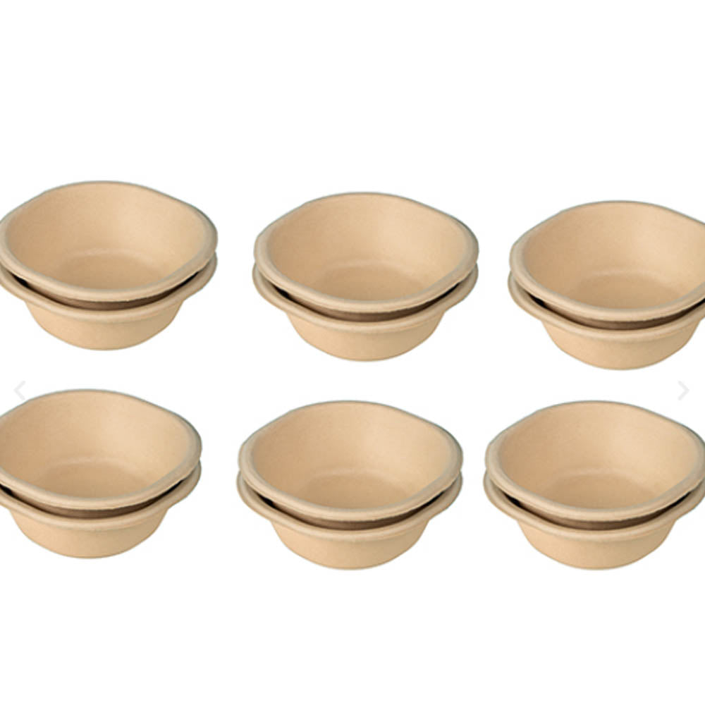 Eco-Friendly All Natural Disposable Compostable 120 ml Bowl (Pack of 25)