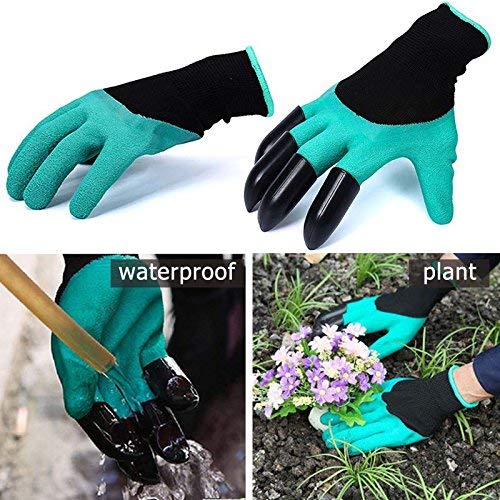 Casa De Amor Garden Gloves With Claws For Digging & Planting- One Size Fits All - 1 Pair