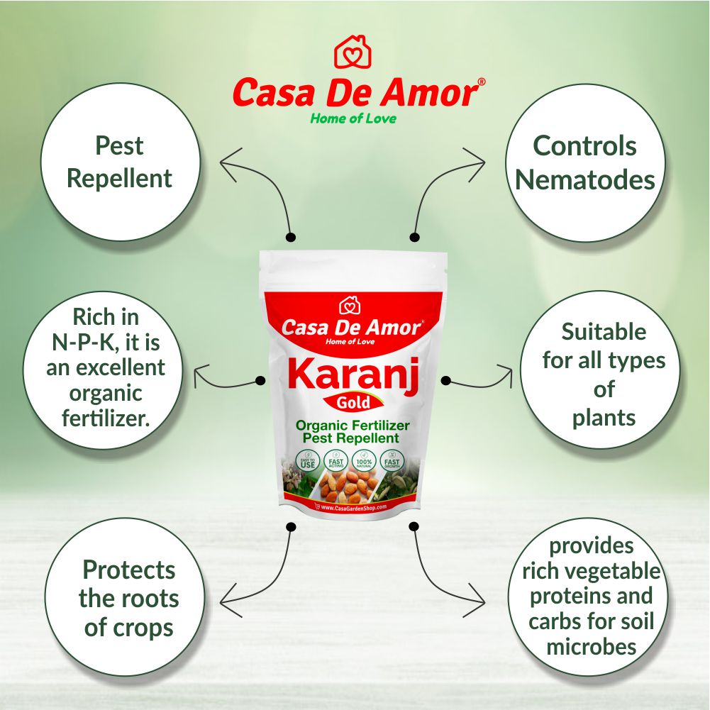 Casa De Amor Neem Khal Powder (900 gm) + Mustard Oil Cake Powder (900 gm) + Karanj Powder (900 gm)- Combo Pack (Total 2700 gm)