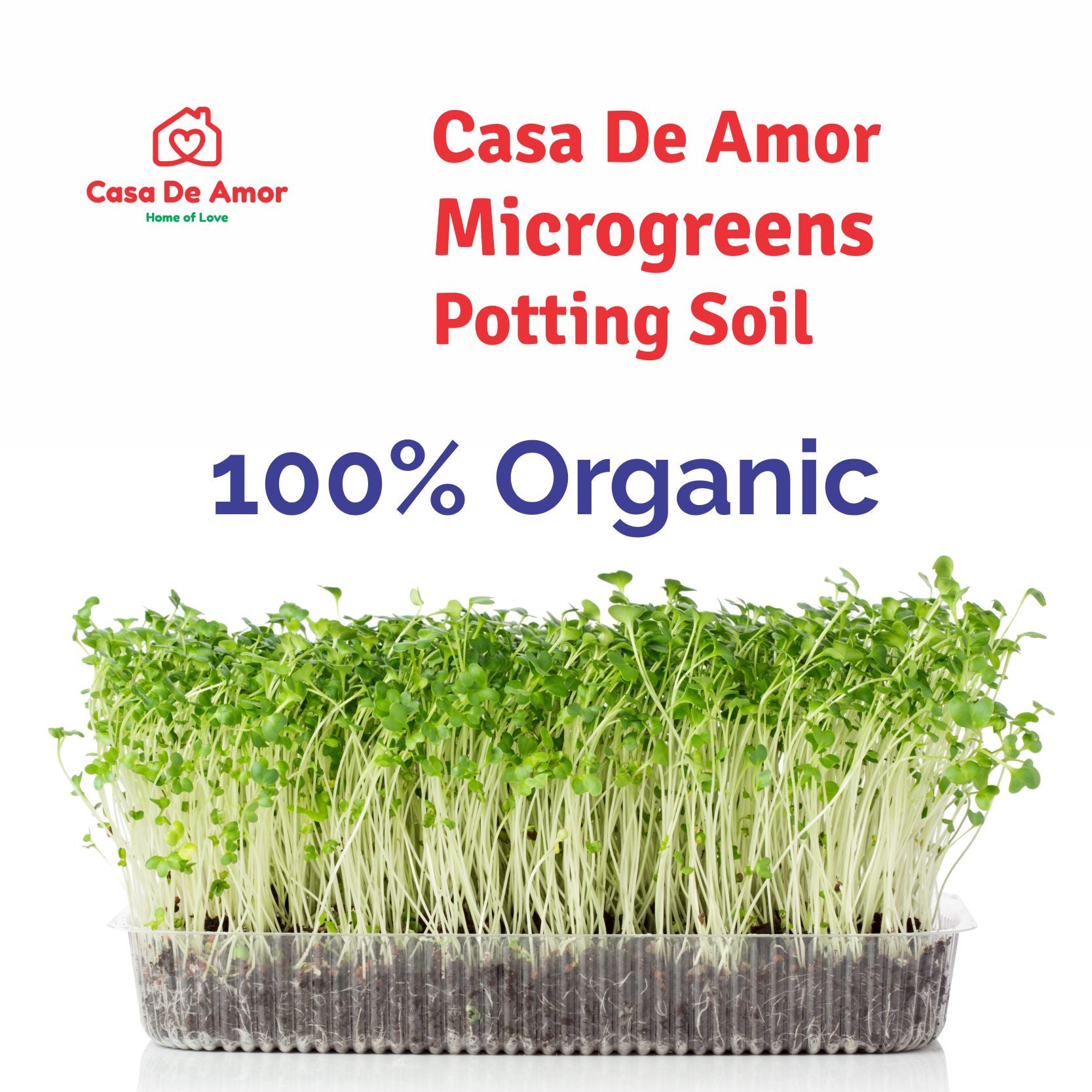 100% organic organic potting soil for microgreens