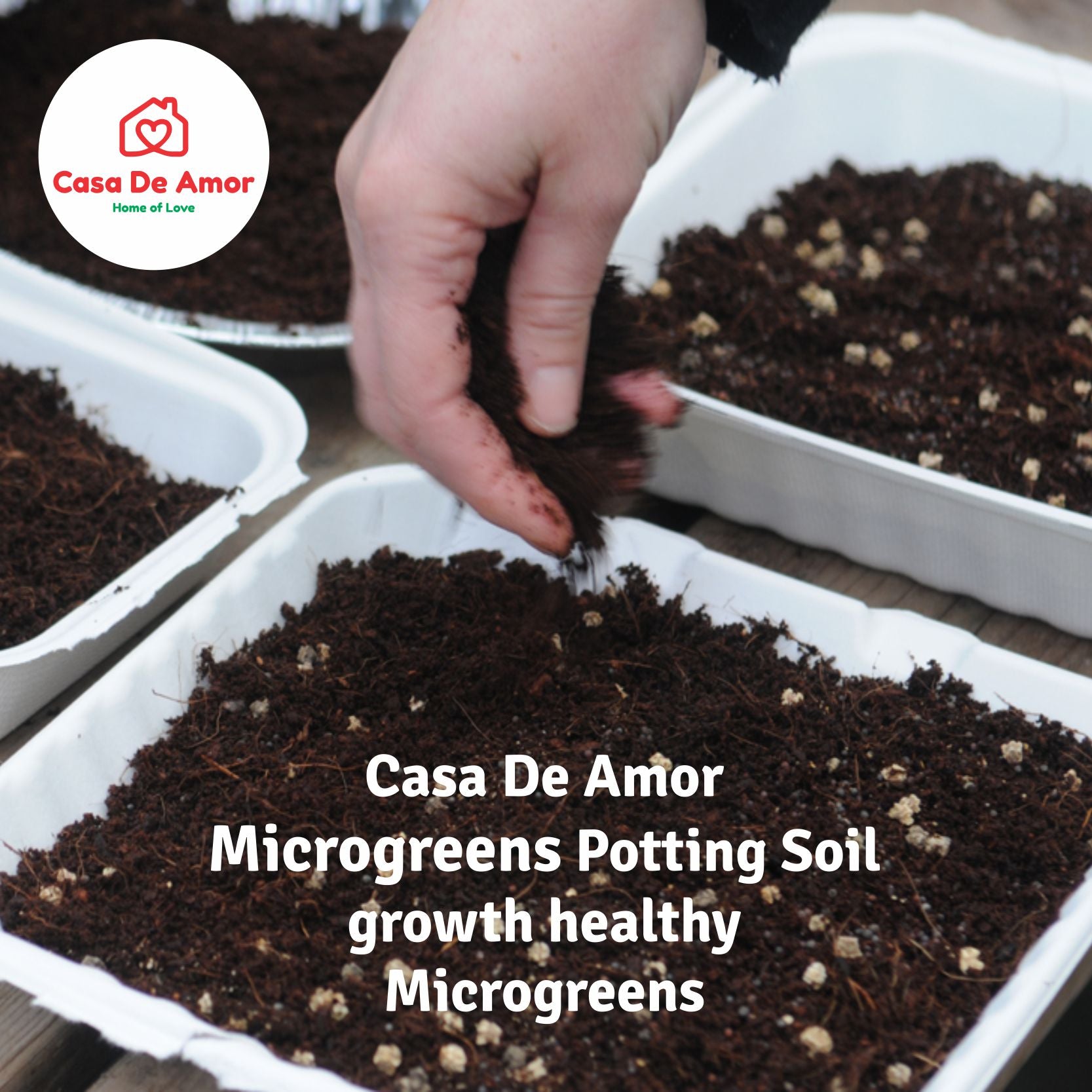 organic potting soil for microgreens