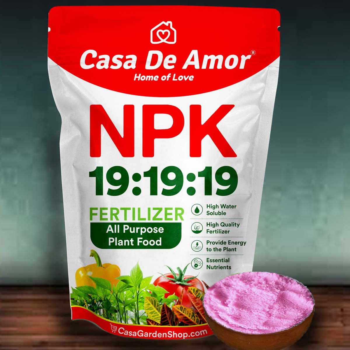 NPK 19 19 19 Fertilizer for Plants and Gardening All Purpose Plant Food