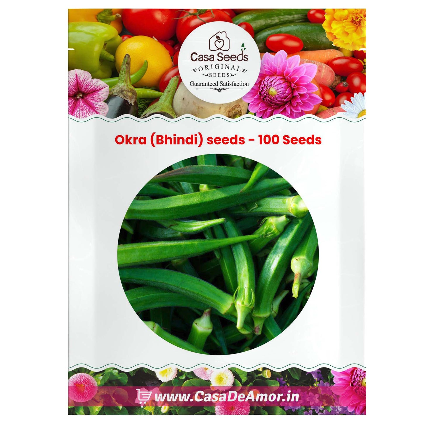 Okra (Bhindi)- 100 Seeds