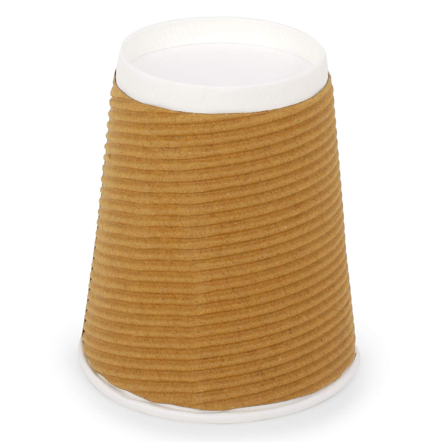 Ripple Paper Disposable Tea / Coffee Cups, 150 ml - Brown (Pack of 50)