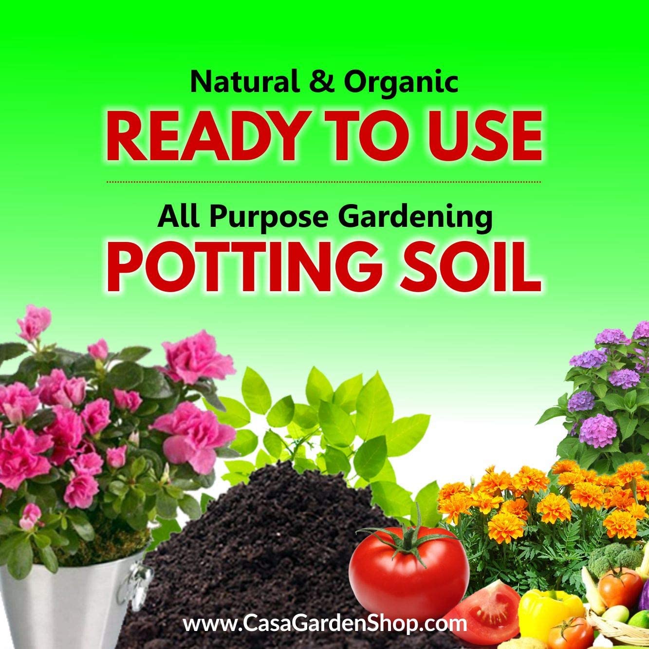 Casa De Amor Organic Potting Soil 7 Kg with Free Planter