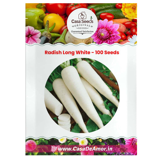 Radish Long White- 100 Seeds
