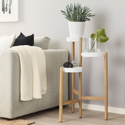Casa De Amor Bamboo Plant Stand for 3 Plants