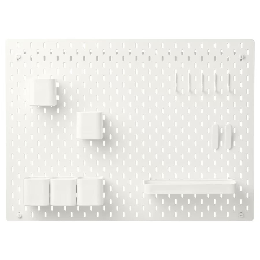 Casa De Amor White PegBoard Set With Ready Made Combination of Accessories