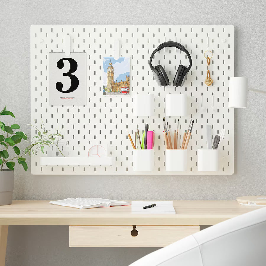 Casa De Amor White PegBoard Set With Ready Made Combination of Accessories