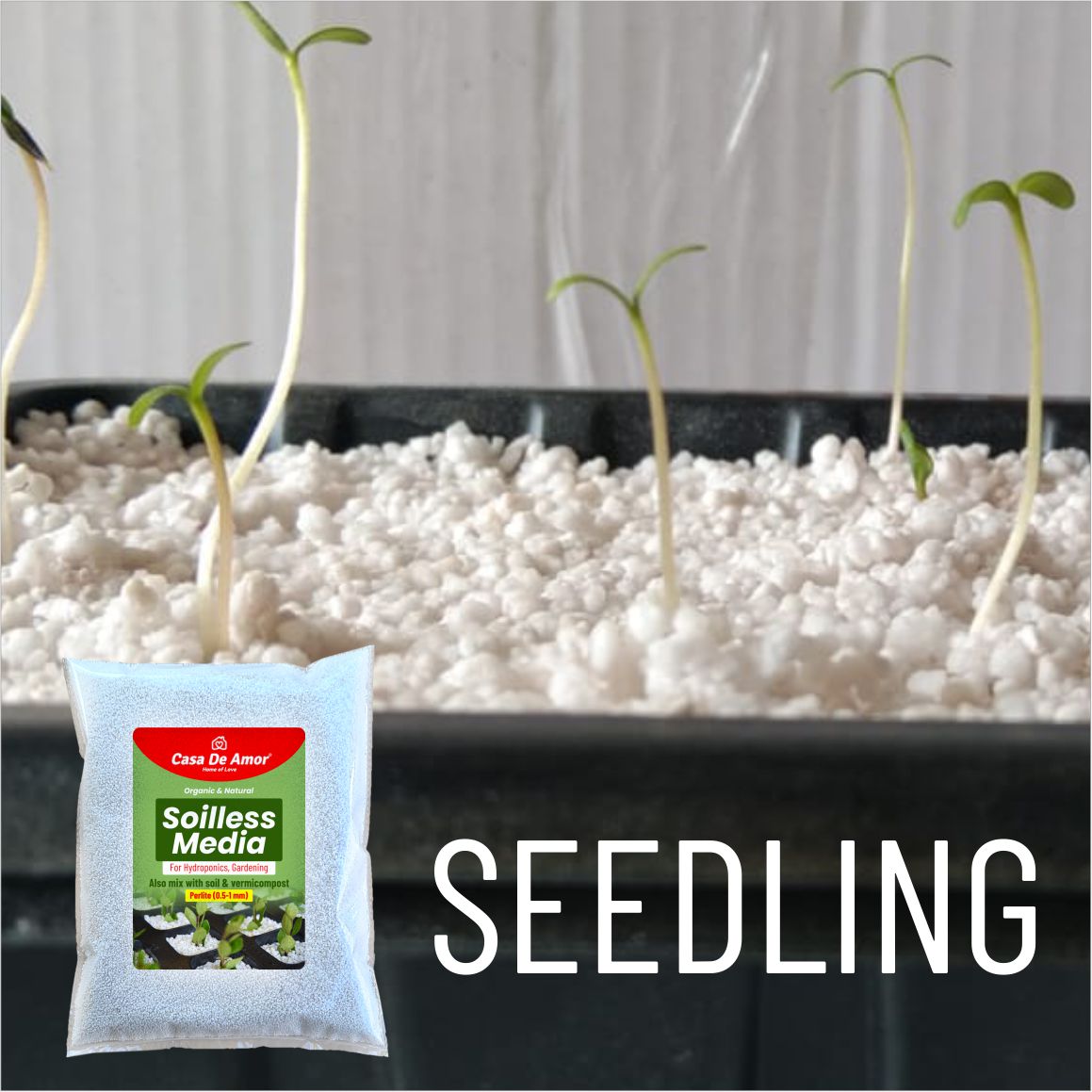 Casa De Amor Soilless Growing Media for hydroponics, Rooting cuttings, Seedling and Gardening