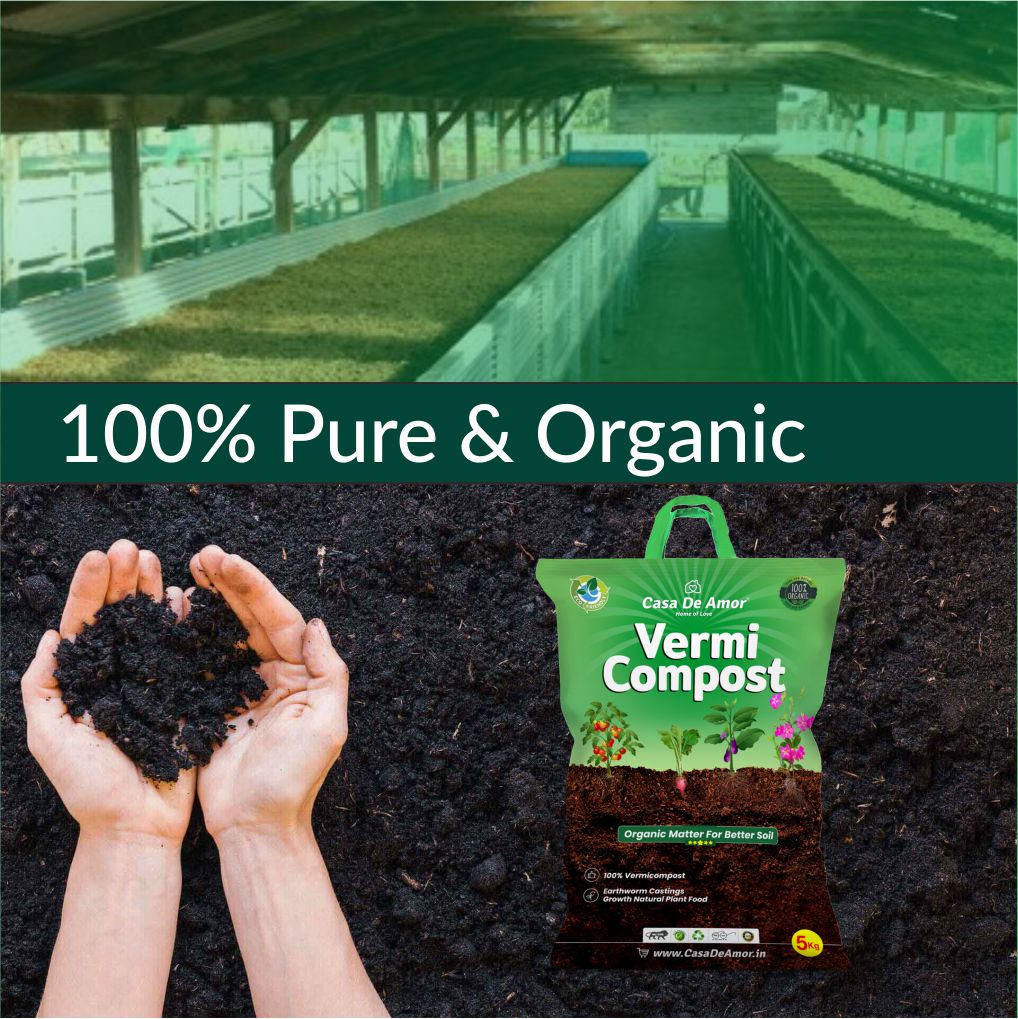 Casa De Amor Organic Vermicompost Fertilizer Manure for Plants