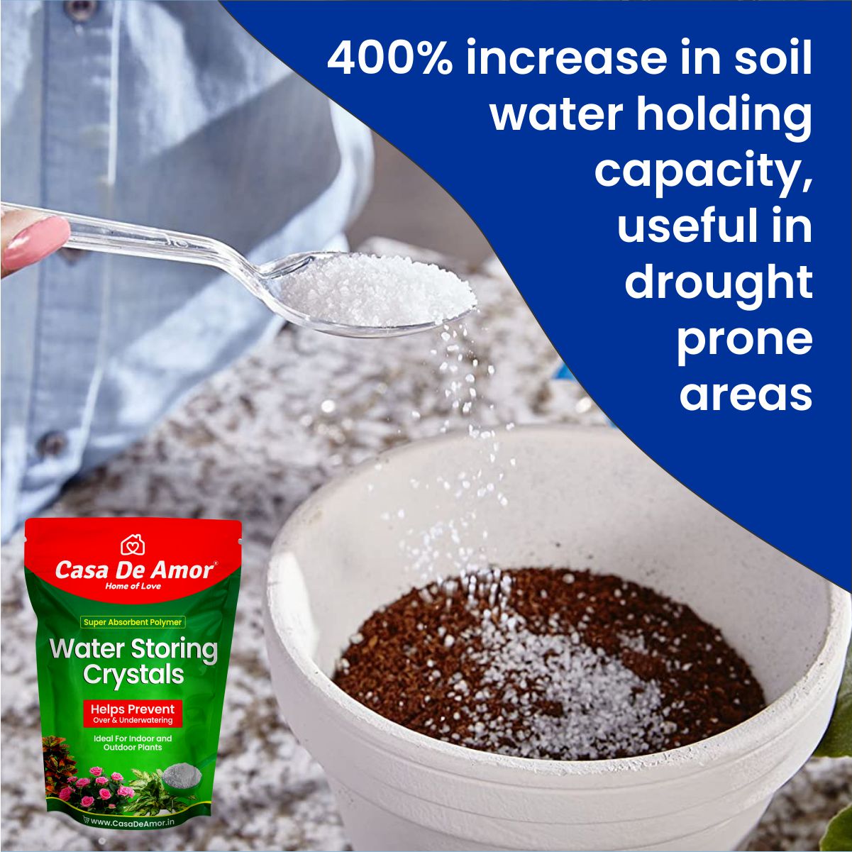 increase soil water holding capacity